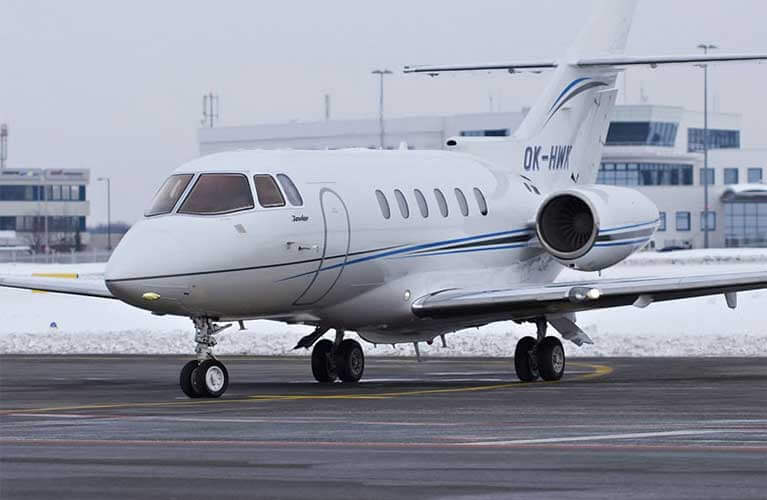 hawker luxury jet private charter